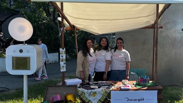 Wir waren mit unserem Stand Vorort.